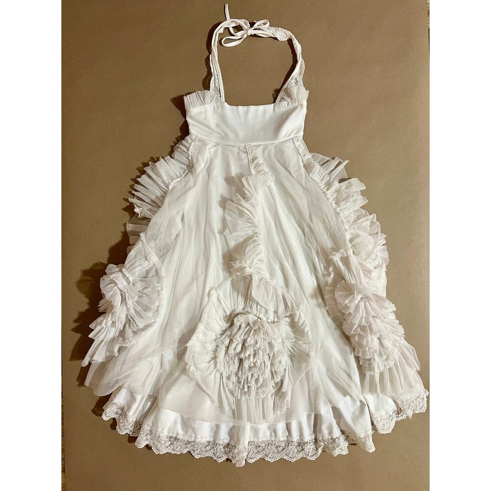 Dollcake Girls Size 6 Here She Glows White Frock!